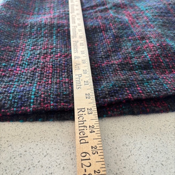 Talbots Pencil Skirt Size 10 Plaid multicolor High Rise Nubby Tweed Wool Blend - Picture 11 of 11